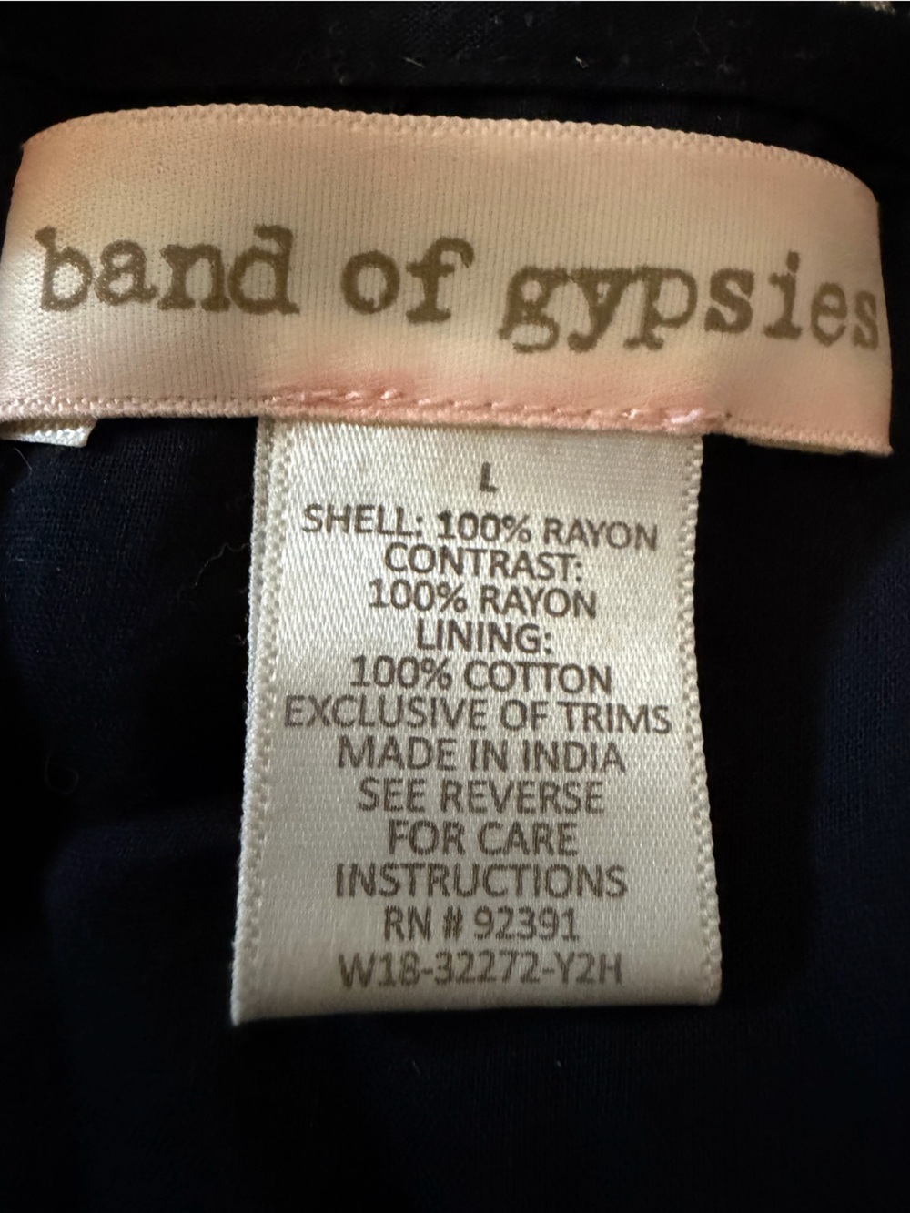 Band of Gypsies Black and White Printed Maxi Dress - Picture 6 of 11